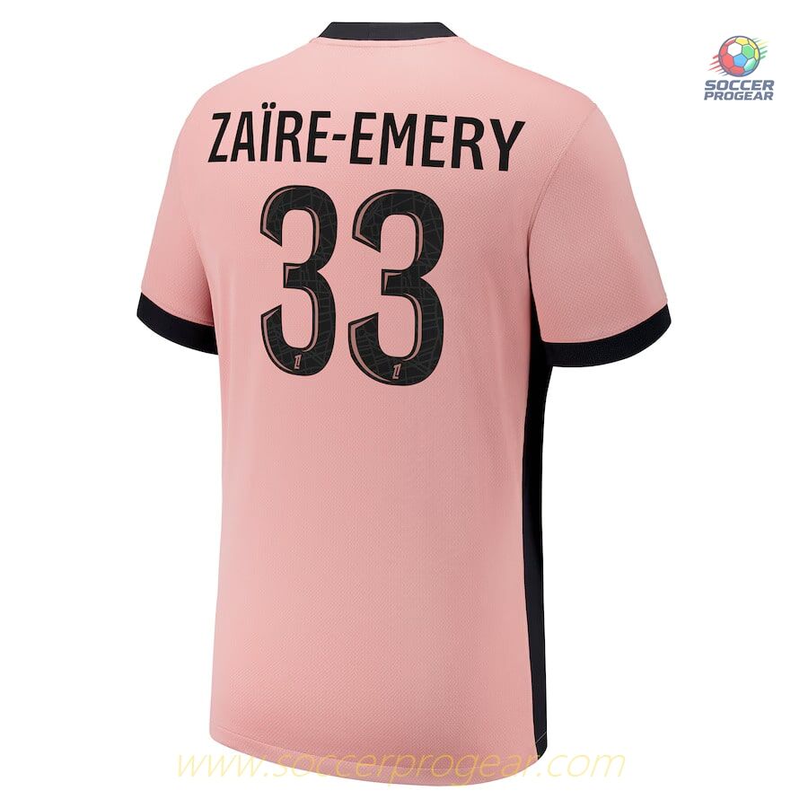 PSG Third 2024-25 Edition Zaire Emery Kids Edition Jersey Set Team Jersey