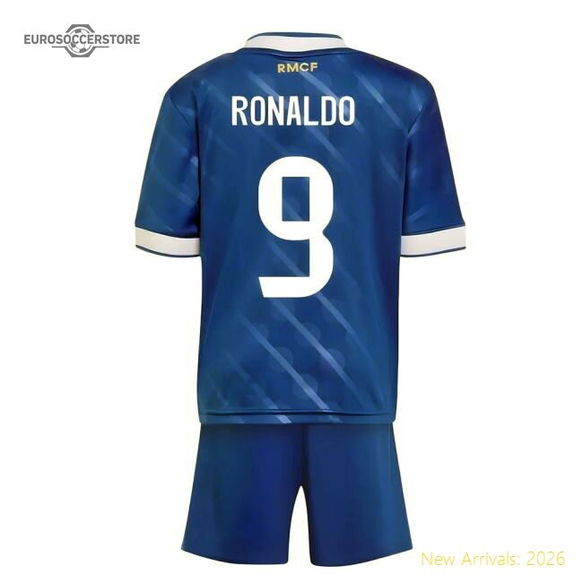 Premium 2025-2026 Real Madrid Third Youth Kit (ronaldo 9)