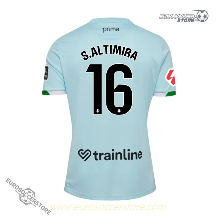 Real Betis 25-26 Season Away Jersey, Worn by S.ALTIMIRA with Number 16