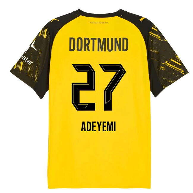 Replica Dortmund Borussia Dortmund Warm Up Jersey Yellow Adeyemi #...