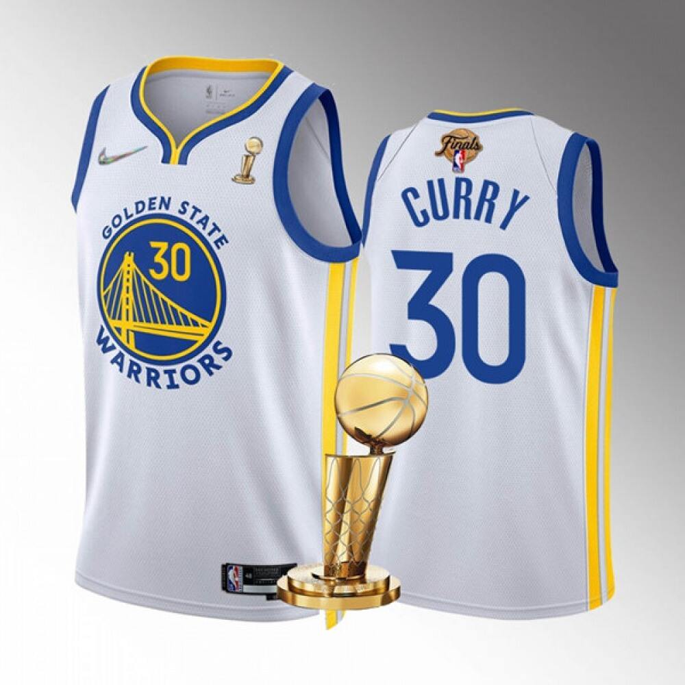 Golden State Warriors Stephen Curry30 White Jersey - Fan Favorite