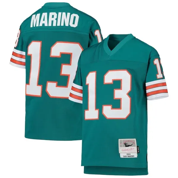 None Dan Marino Legacy Jersey - Aqua | NFL Player Jersey | NFL Footbal
