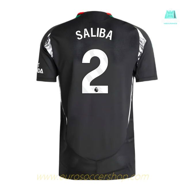 2024-2025 Arsenal Authentic Away Shirt (Saliba 2)