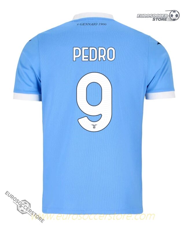 Lazio's 25-26 Home Jersey Featuring PEDRO with Number 9