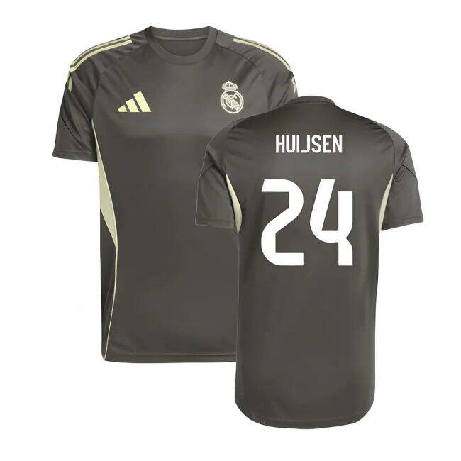 2025-2026 Real Madrid Training Jersey (Utility Grey) (Huijsen 24)