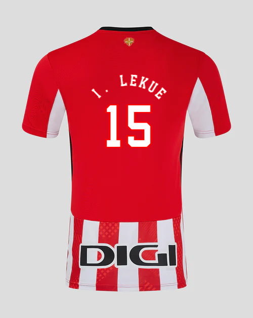 Athletic Bilbao Home I. Lekue Number 15 Jersey for the 24-25 Season