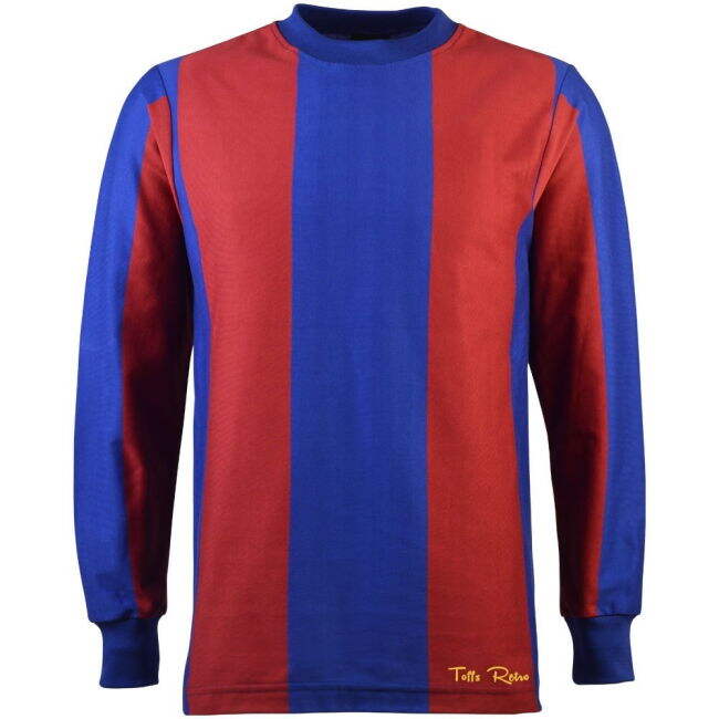 TOFFS Classic Retro Royal/Maroon Long Sl - Official - Football- Trendy