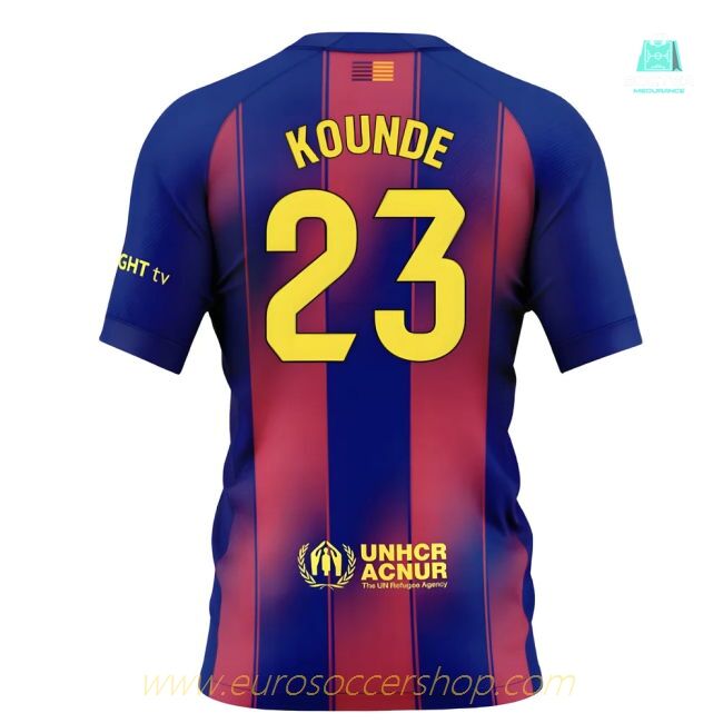 2025-2026 Barcelona Home Shirt (Kids) (Kounde 23)