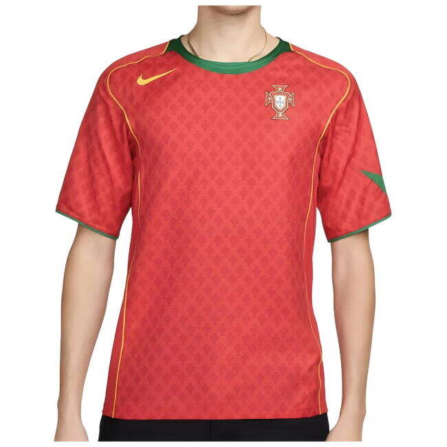Portugal 2004 Genuine Copy Portugal Home Fan Shirt for Adults