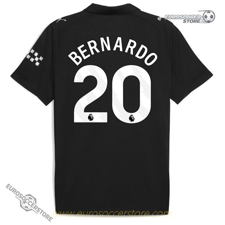 Away Jersey of BERNARDO with Number 20 for Manchester City in the 25-26 Season