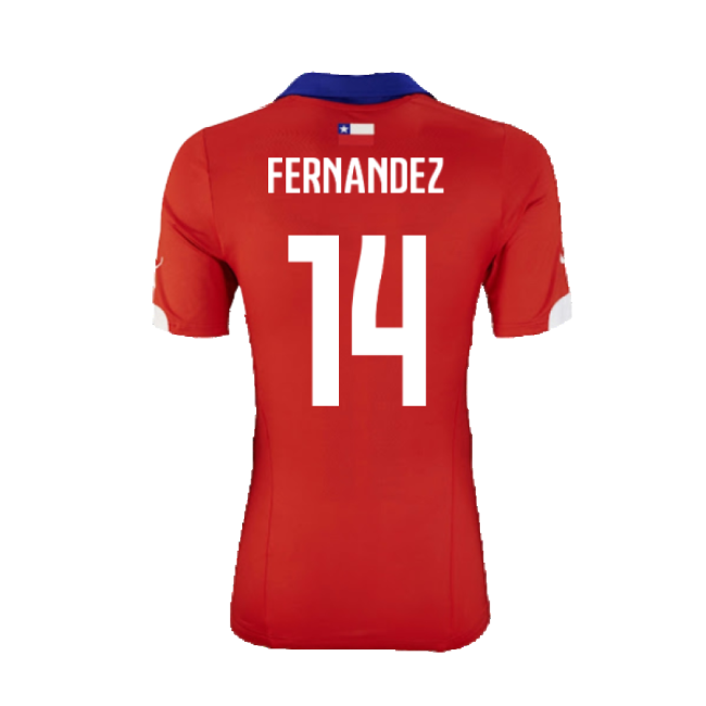 Chile A Team Elite Quality Home Pro Level Shirt (Fernandez 14)