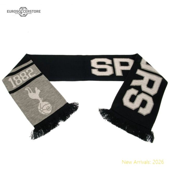 Tottenham Hotspur Hotspur Fc Nero Scarf - Official Edition