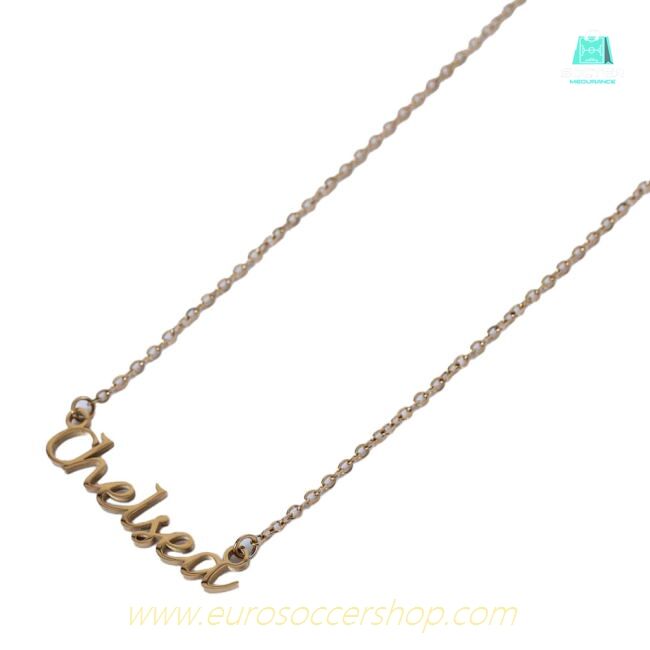 Chelsea FC Gold Plated Name Dropper Necklace
