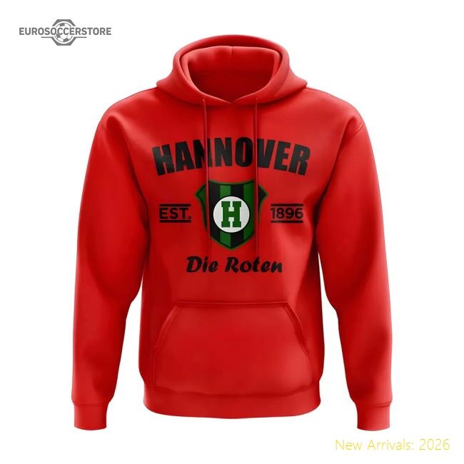 Fan-Favorite Best-Selling Hannover 96 Established Hoody (Red)