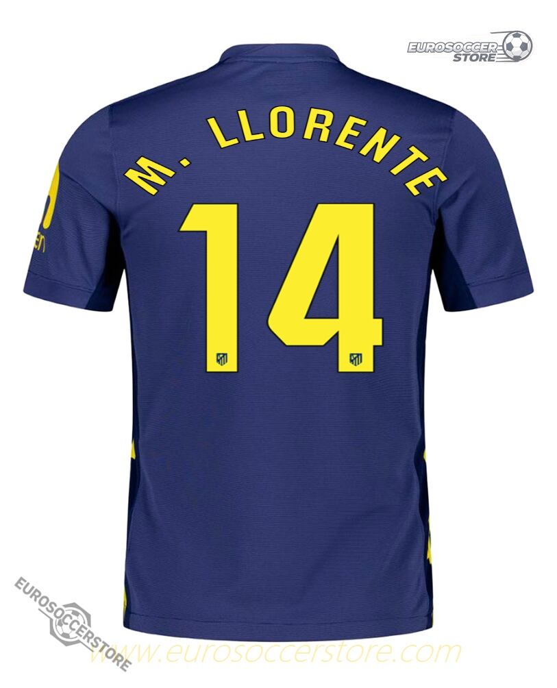 M. LLORENTE 14 Away Jersey for Atletico Madrid 25-26 Season