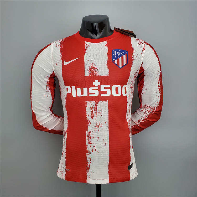 Atletico Madrid Soccer Jersey 21-22 Home RedWhite Football Shirt