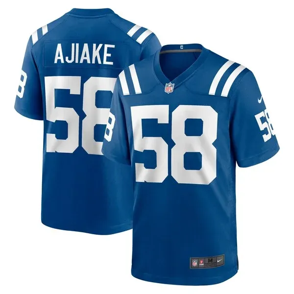 None Austin Ajiake Game Jersey - Royal | NFL Player Jersey | NFL Footb