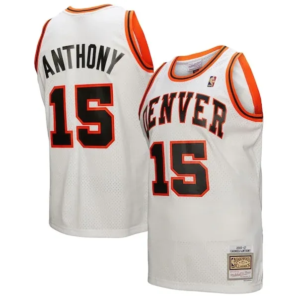 Carmelo Anthony DEN Swingman Jersey - modern Basketball - White