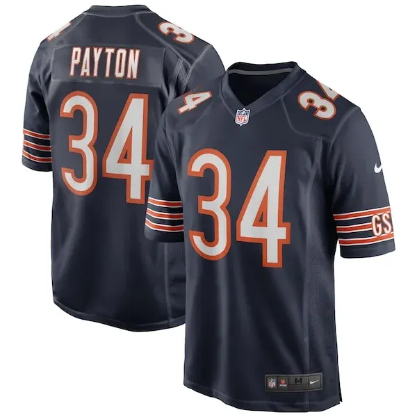 None Walter Payton Game Jersey - Navy | NFL Player Jersey | NFL Footba