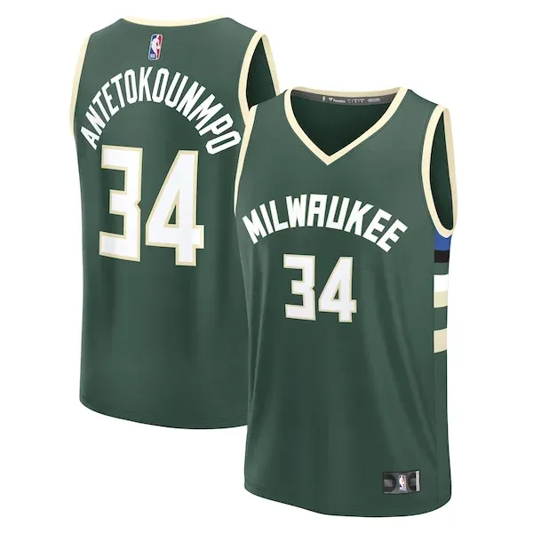 Giannis Antetokounmpo MIL Championship Basketball Jersey - Great Deal