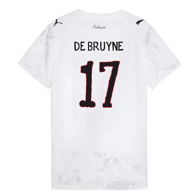 2025-2026 KIDSUPER x Manchester City CWC Shirt (White) - Womens (De Bruyne 17)