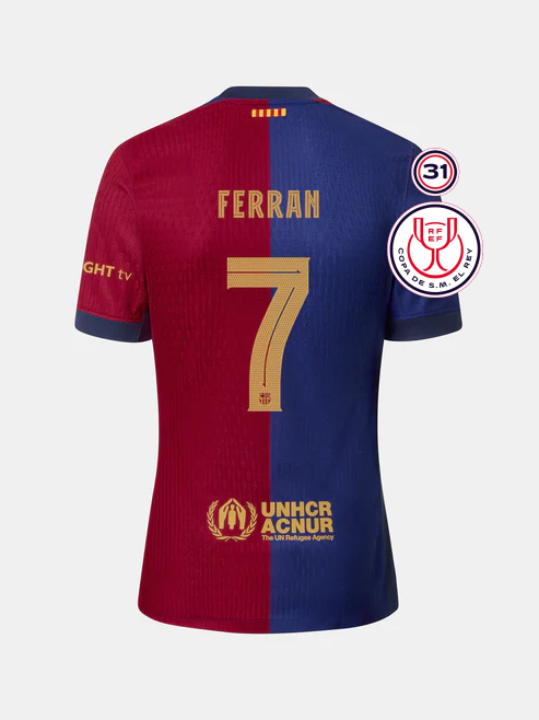 Ferran's Barcelona Copa Del Rey Final Jersey for the 24-25 Season