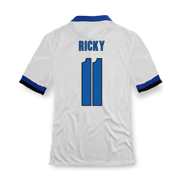 13-14 Inter Milan 11 Ricky Away White Soccer Jersey Shirt - Official