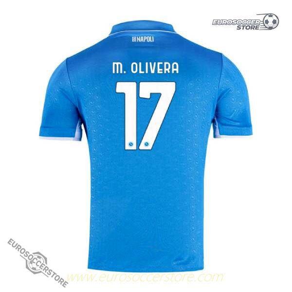 SSC Napoli 24-25 Season Home Jersey - M. Olivera #17 Player Version