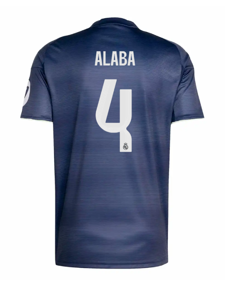 Real Madrid's 25-26 Season Away Jersey Featuring Alaba with Number 4
