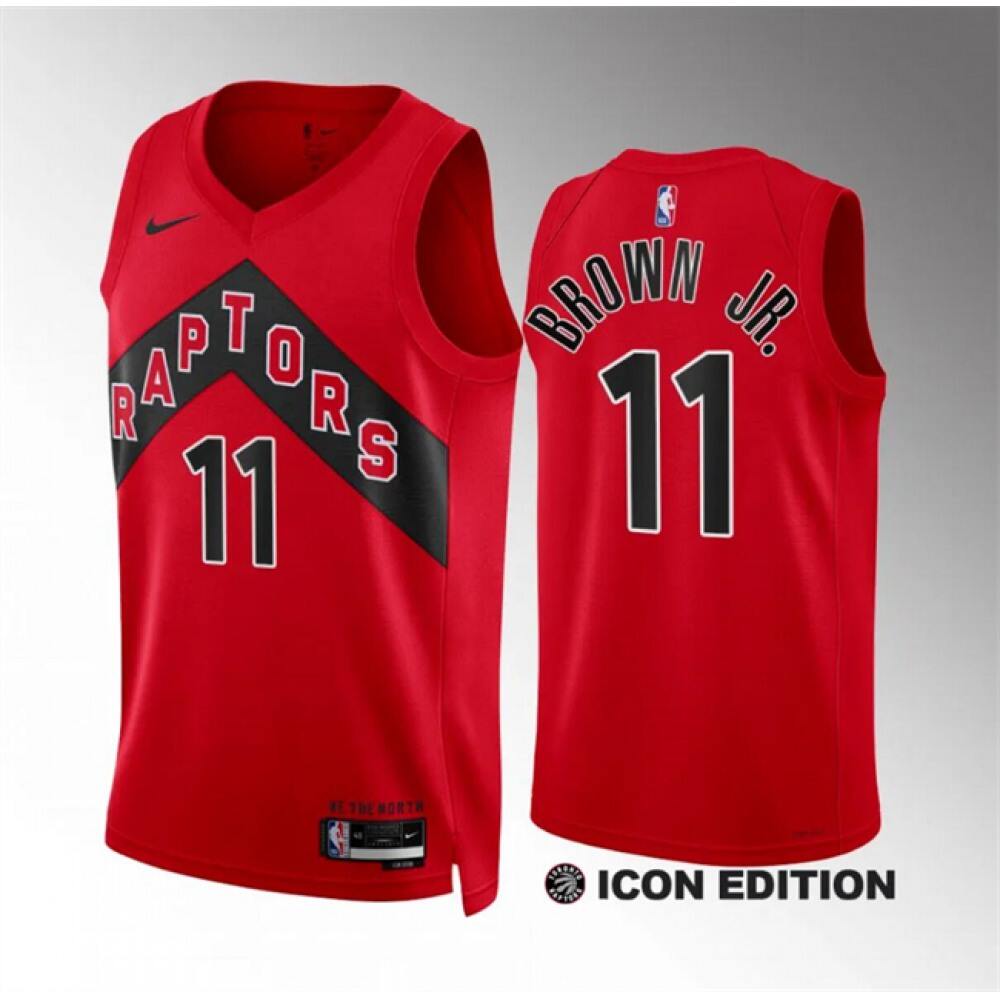 Game Day Game-Ready Men's TOR #11 Bruce Red Basketball Jersey