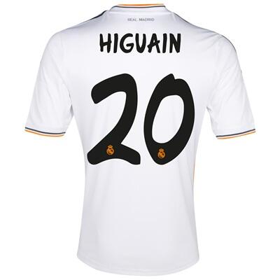 13-14 Real Madrid 20 Higuain Home Jersey Shirt - Official Replica 2467