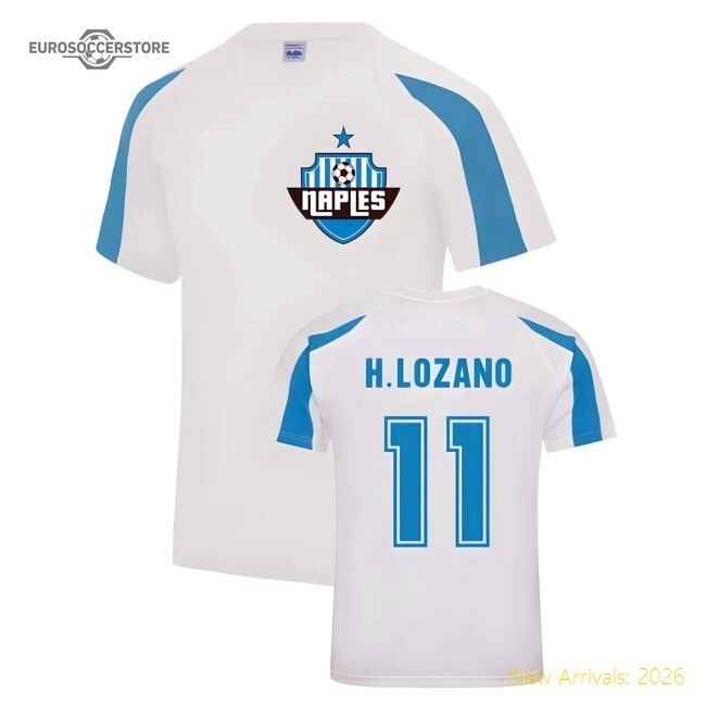 Hirving Lozano Azzurri Sports Training Football Jersey (white)