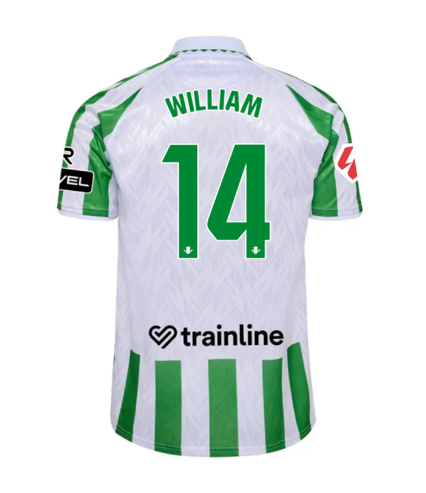 Real Betis 24-25 Season Home Jersey - WILLIAM 14
