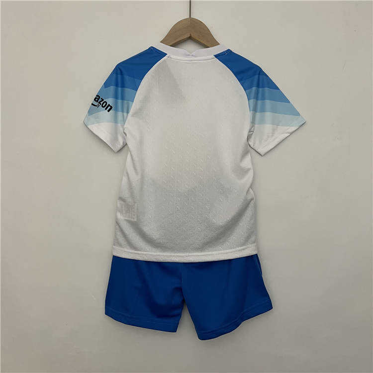 Kids 2324 Napoli Away White Football Kit ShirtShorts - Official