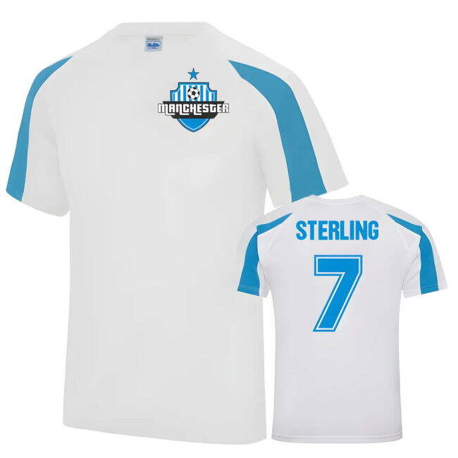 Raheem Sterling Man City Sports Training Jersey (White)