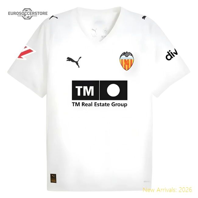 Official Supporter 2025-2026 Valencia Home Shirt (Kids)