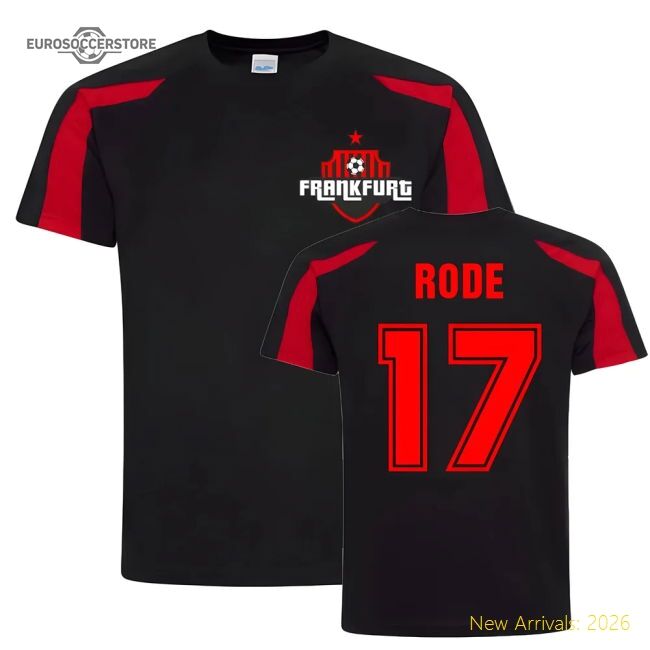 Sebastian Rode Frankfurt Sports Training Football Jersey (black)