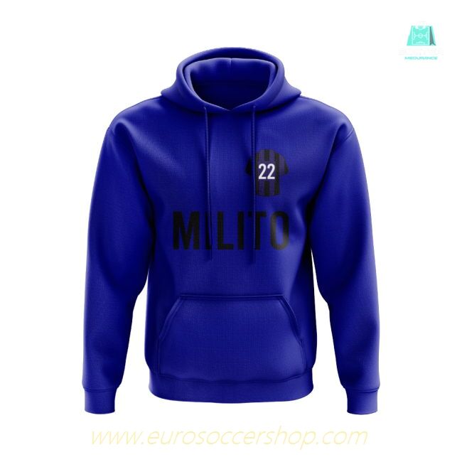 Diego Milito Inter Milan Number Hoody (Blue)