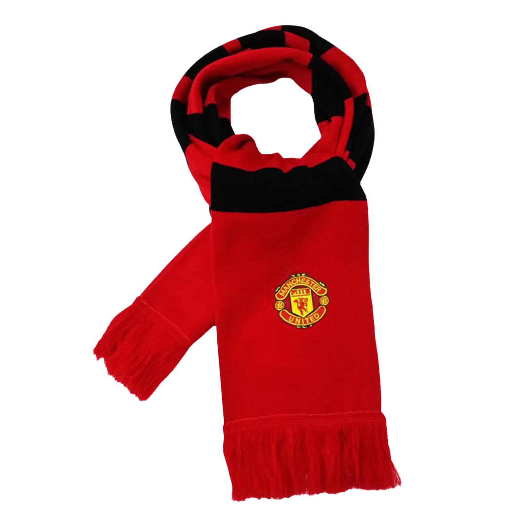 Manchester United Soccer knitting Scarf Red&Black Authentic Kit