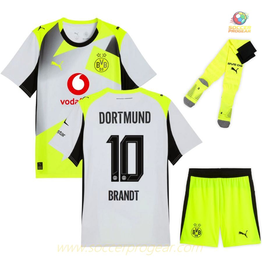 Football Jersey Football Jersey Set Youth BVB Dortmund Away 2025/26 Collection Brandt