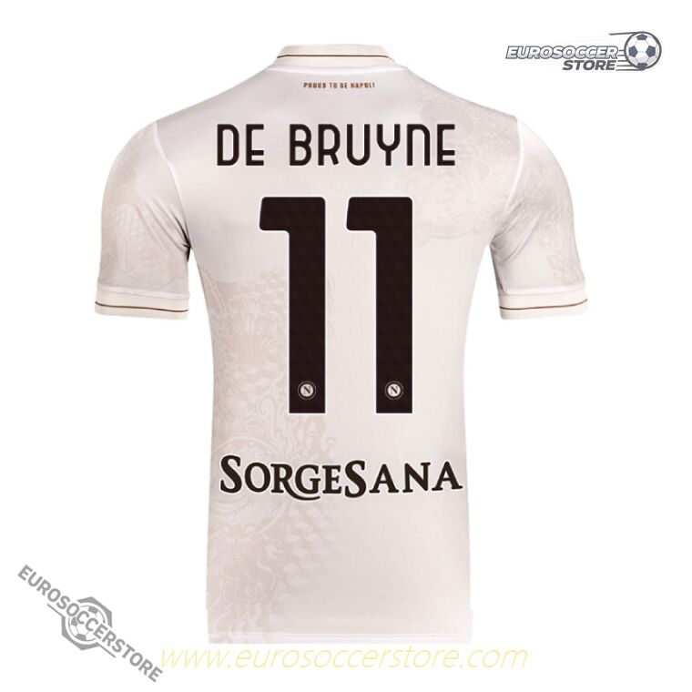 Napoli Away Jersey DE BRUYNE 11 for the 25-26 Season