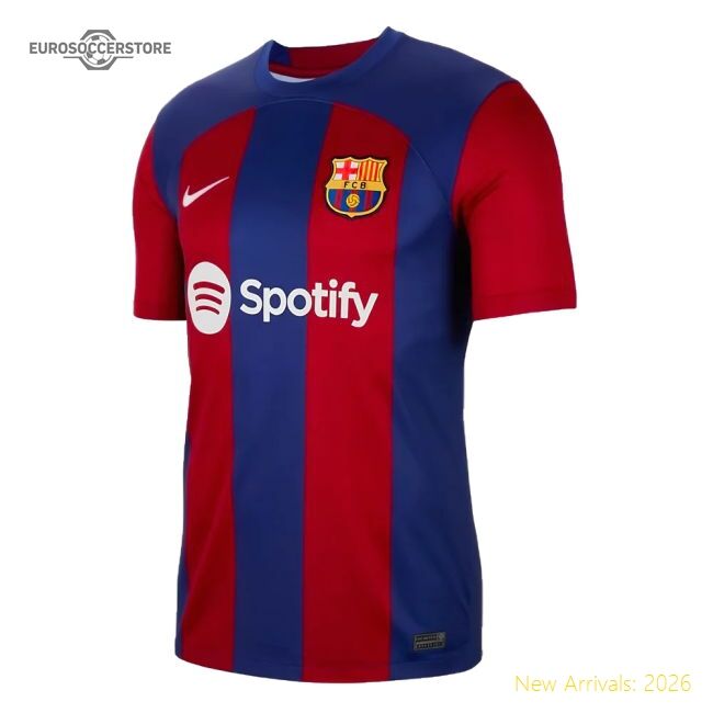 2023-2024 Barcelona Home Elite Jersey Lewandowski Performance Fabric