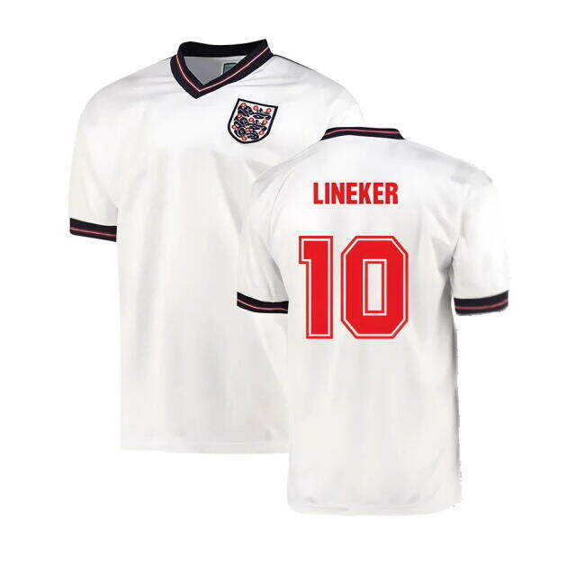 Exquisite England 1986 Home World Cup Finals Retro Shirt (LINEKER 10) Fashionable