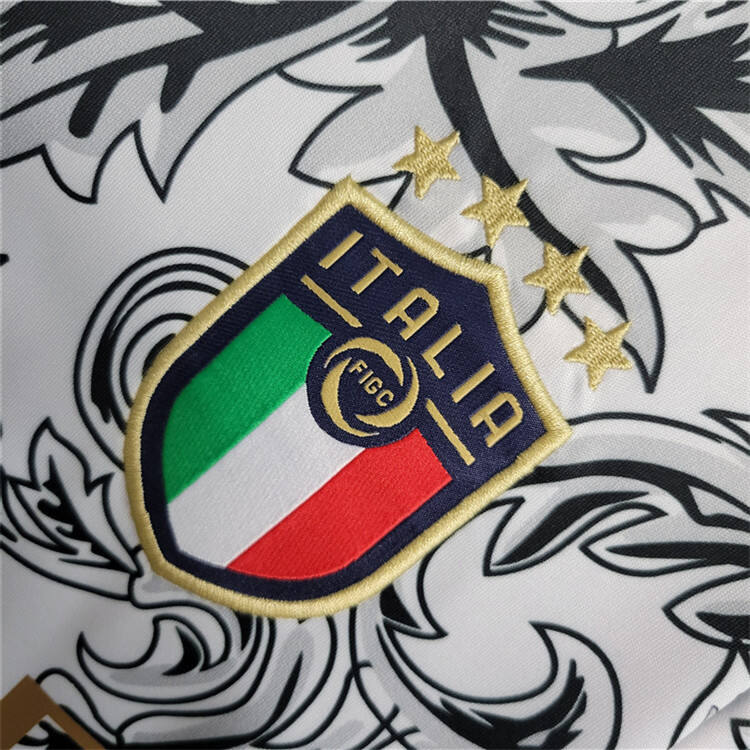 Official Italy X Versace White Shirt - Official Replica 17023