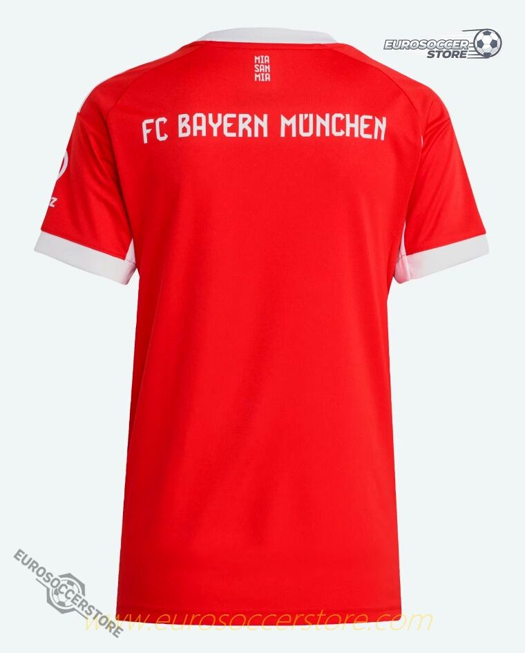 Bayern Munich Women's Home Jersey for the 25-26 Season