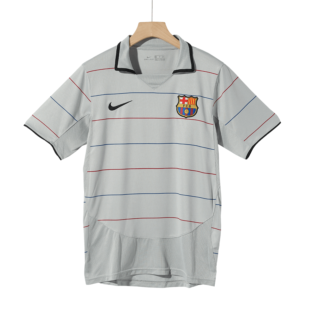 Retro 2003/04 Barcelona Away  Soccer Jersey Authentic Kit