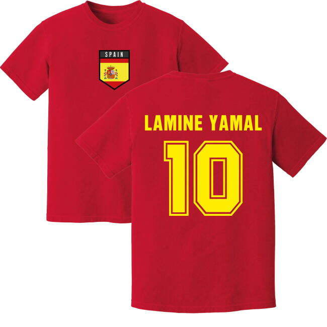 Lamine Yamal Spain Training Jersey (Red)