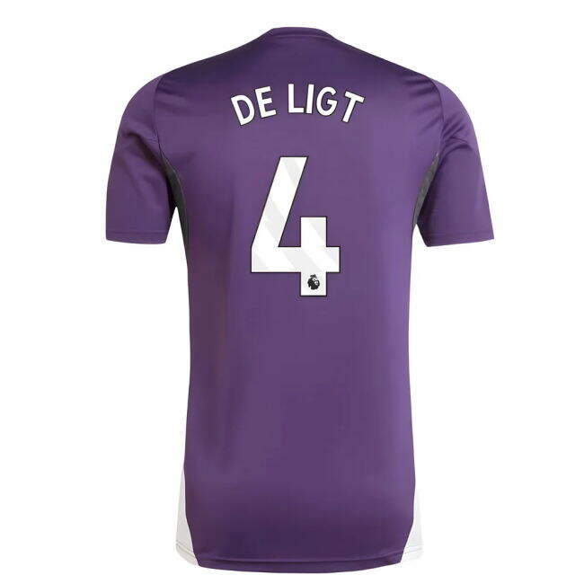 Women's 2025-2026 Man Utd Training Jersey (Aurora Plum) (De Ligt 4)