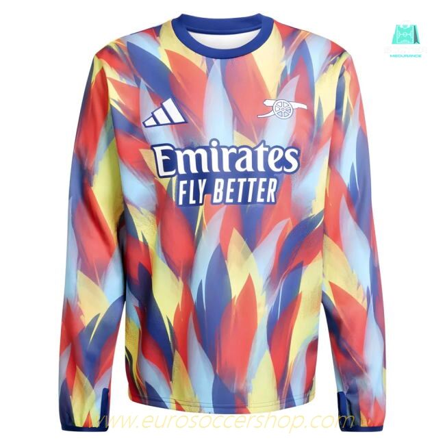 2025-2026 Arsenal Pre-Match Warm Top (Victory Blue)