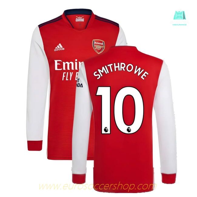 Arsenal 2021-2022 Long Sleeve Home Shirt (SMITH ROWE 10)